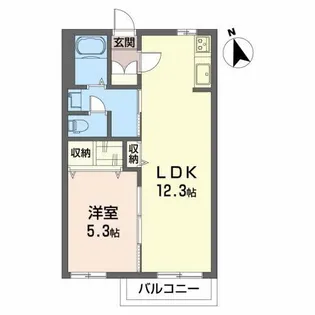 ビラ和田道C【2階】の間取り