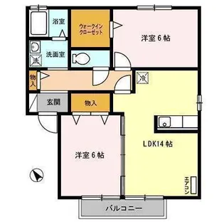 セジュールGrande【2階】の間取り