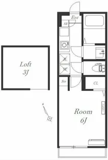 ヒルズ鶴川【2階】の間取り
