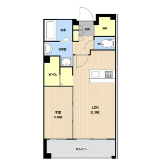 Feliz Asato(フェリスアサト)【5階】の間取り