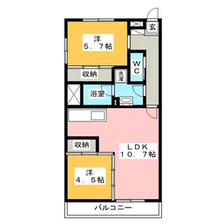 オアシスタイセイIII【3階】の間取り