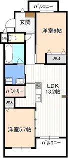 ハイツ正明寺【3階】の間取り