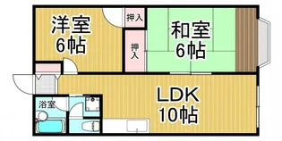 ル・シェール武庫川2【2階】の間取り