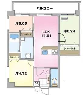 カフープレイス【1階】の間取り