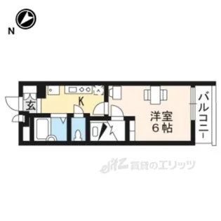 レオパレス近江八幡【1階】の間取り
