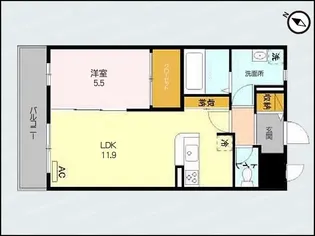 セリージャデトーア【1階】の間取り