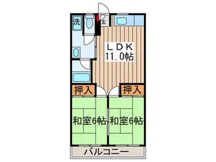 グランメ-ル南小岩【2階】の間取り