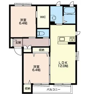 クレール・ヴィラ D【2階】の間取り