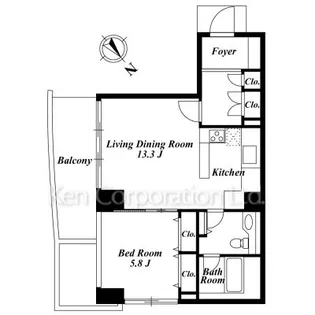 パラシオ青山【9階】の間取り