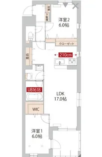 フリメール【2階】の間取り