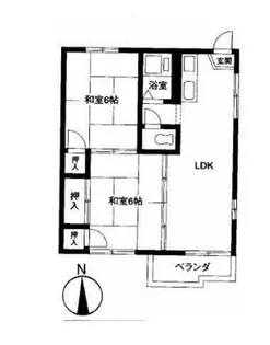 コスモハイツ【1階】の間取り