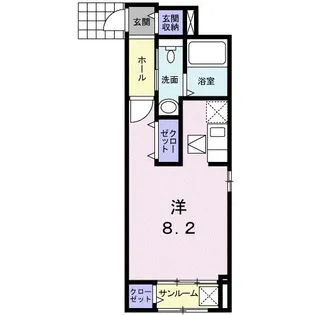 ブラン ソル ジュンII【1階】の間取り