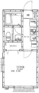 Garden Heim Miyama【1階】の間取り
