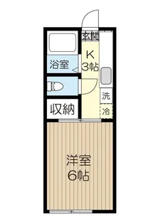 美徳十二番館【1階】の間取り
