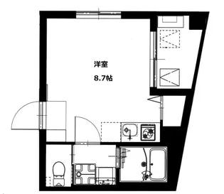 b’CASA蔵前【5階】の間取り