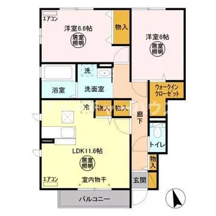 パークドプランタン J【1階】の間取り