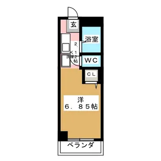 ハウス五智【1階】の間取り