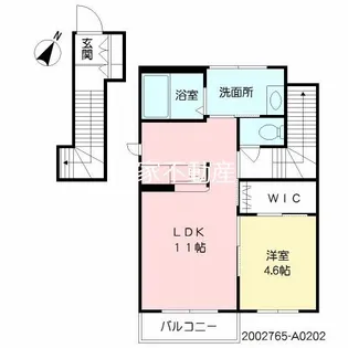 ボヌール・シューII【2階】の間取り