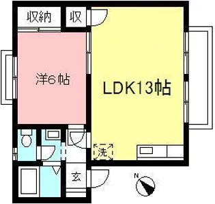 グリーンアルト【2階】の間取り