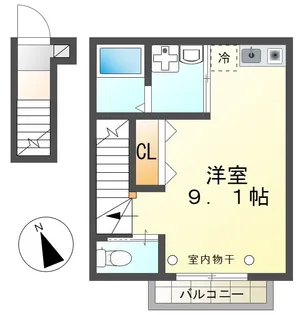 PLOUGH丹木町【2階】の間取り