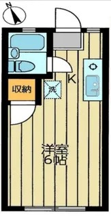 グリーンハイツ堀之内【2階】の間取り