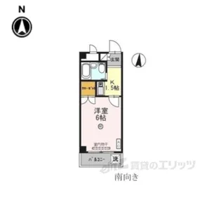 シャトー栄根2【4階】の間取り