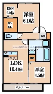 グランドゥール畷【1階】の間取り