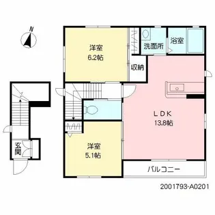 シャーメゾンSUN【2階】の間取り