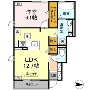 グラシア カーサ【1階】の間取り