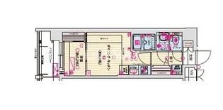 ソルテラス京都西大路 郁【7階】の間取り