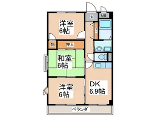 エスペラ-ル【2階】の間取り