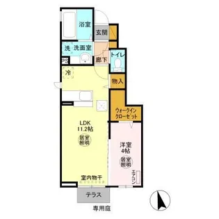 サザン・クロス【2階】の間取り