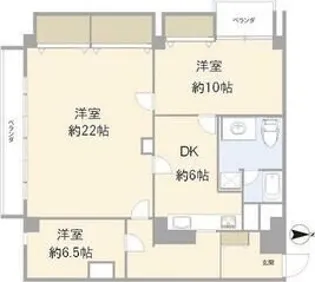 イトーピア藤沢マンション【6階】の間取り