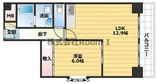 クレアトール岸本【9階】の間取り