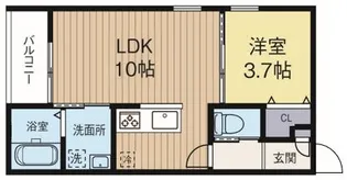 THE URBAN 南万代町【1階】の間取り