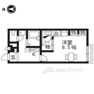 レオパレスKIZUGAWA【2階】の間取り