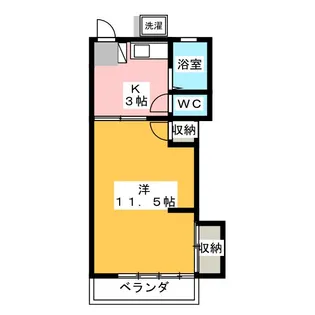 つくし荘【2階】の間取り