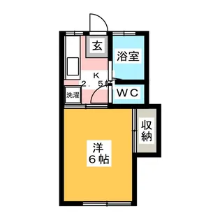 ハイツ小沢【1階】の間取り