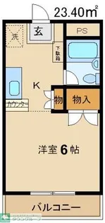 グンケン第2コーポ【2階】の間取り