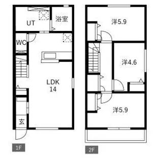 茉莉花【1階】の間取り