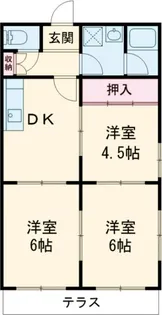 サンルーミー【1階】の間取り