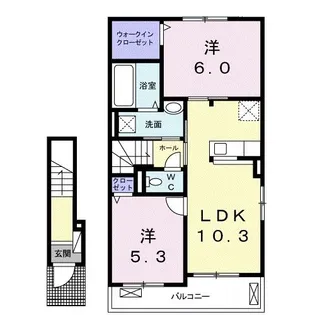 エトワール【2階】の間取り