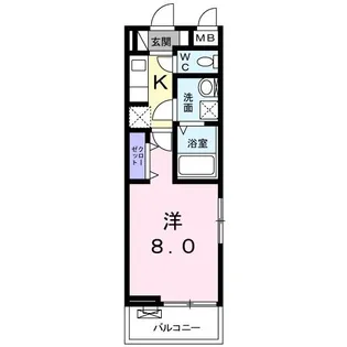 クレセント【3階】の間取り