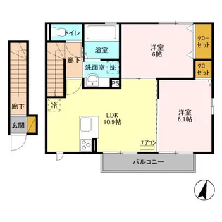 グラン・アズール A【2階】の間取り