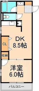 笹野ハイツ【2階】の間取り