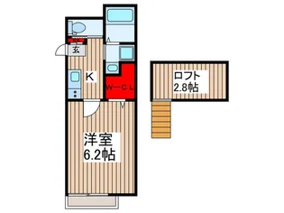 BELLA CASA 中浦和【3階】の間取り