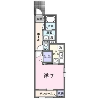 コルティーレII【1階】の間取り