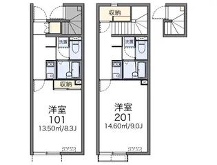 レオネクストルミエールI【2階】の間取り