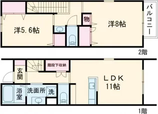クレール【1階】の間取り