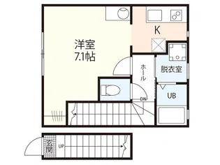 gran marry下伊福【2階】の間取り